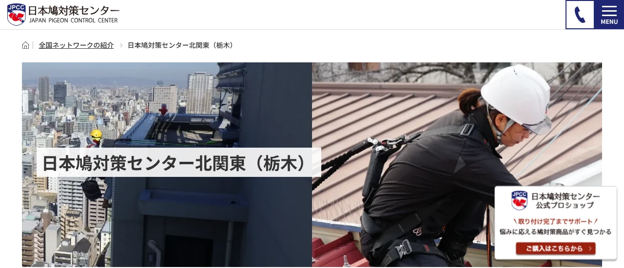 日本鳩対策センター北関東|栃木でおすすめのハト駆除業者5選