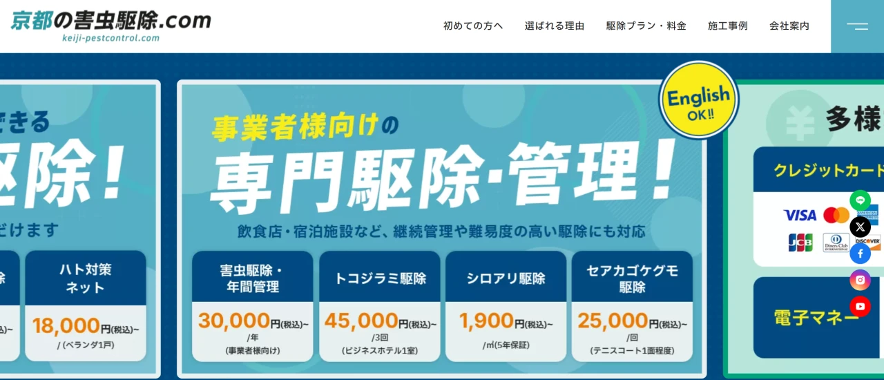 マイジョリティサービス｜京都でおすすめのハクビシン駆除業者5選